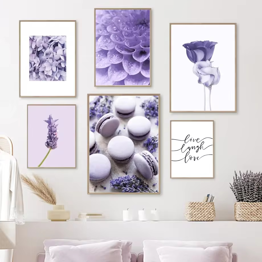 Lavender Oil - Obraz na płótnie z motywem motyli